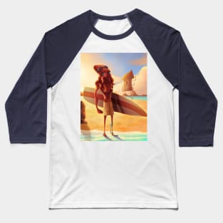 surfer squid Baseball T-Shirt